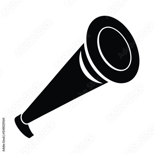 Party blower silhouette illustration