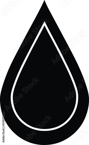 Water Drop Icon Vector in Flat and Clean Isolated Design