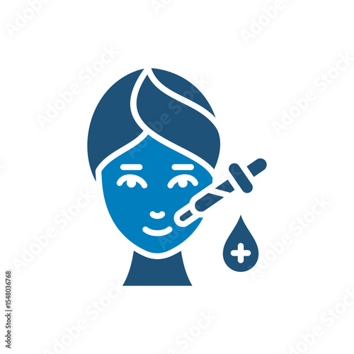 Face serum icon vector design in trendy style