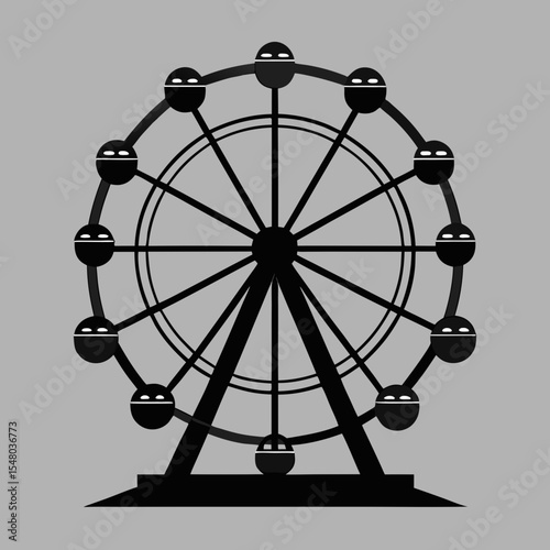 ferris wheel vector illustration