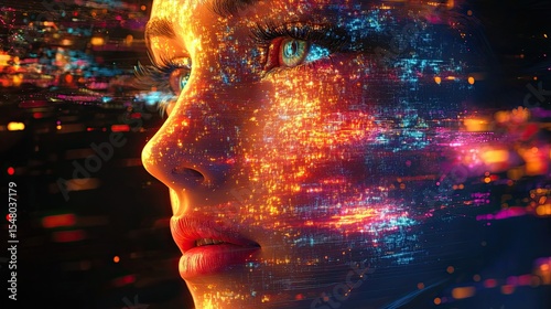 Digitally created artwork generated by artificial intelligence