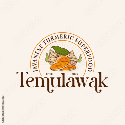 Temulawak Herbal Superfood Logo
