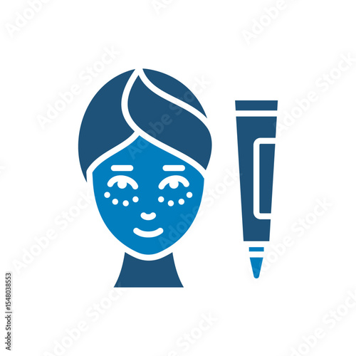 Under eye cream icon vector design in trendy style
