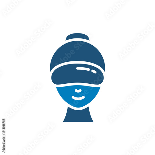 Spa eye mask icon vector design in trendy style