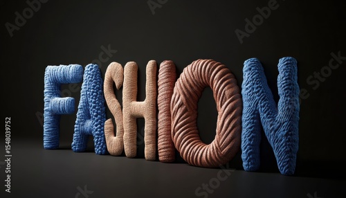 3d model of fashion textures in denim studio setting creative showcase contemporary style