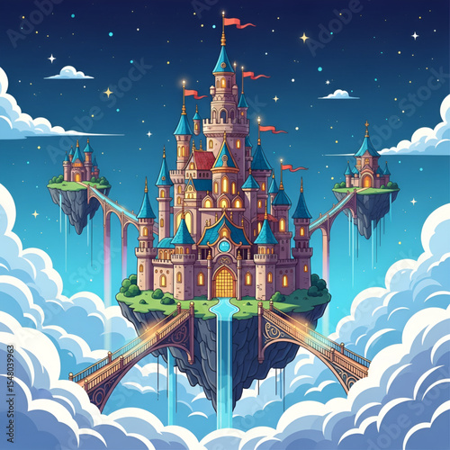 Floating Fantasy Castle