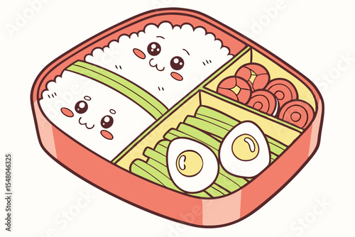 kawaii-vector-set-of-bento-box-foods--rice--eggs--