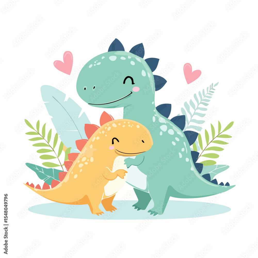 Obraz premium “Cute Dinosaurs”