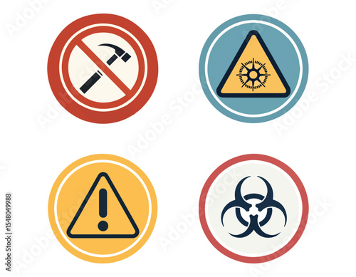 Safety First Essential Warning Signs and Symbols for Prevention 99.eps
