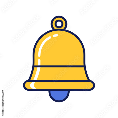 bell vector icon vector art illustration
