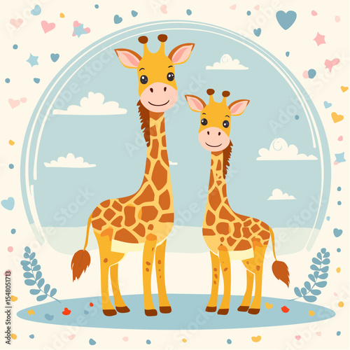  Giraffe Twins