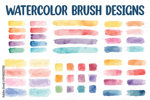 watercolor brush illustrator vector