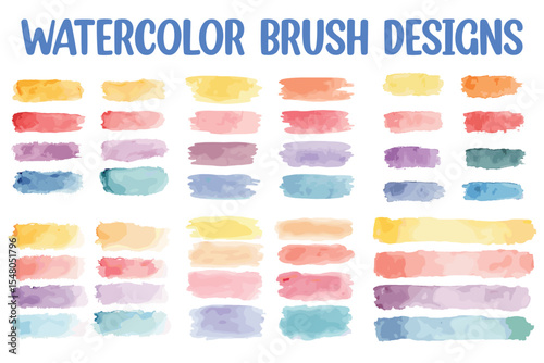 watercolor brush illustrator vector