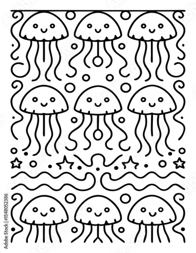 vector illustration of a coloring page
