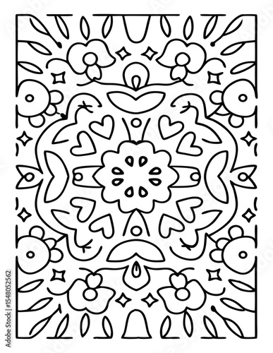 vector illustration of a coloring page