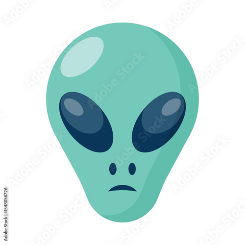 Alien Head Vector Illustration Extraterrestrial Being