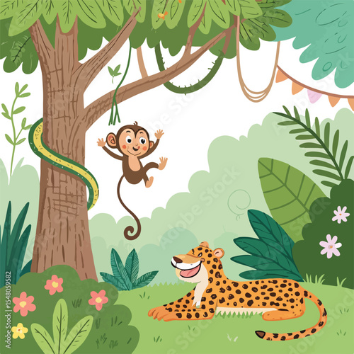 animals in the woods