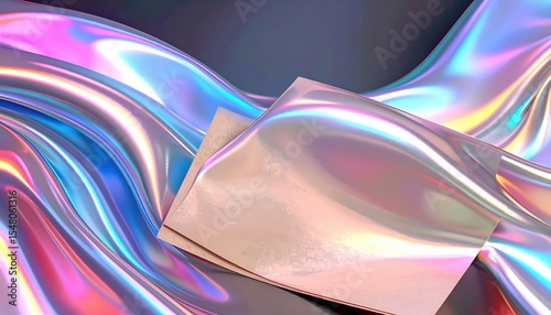 「キラキラ輝くホログラム背景素材｜幻想的で美しいデザイン」

