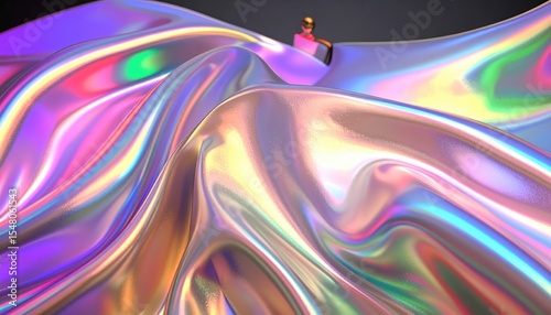 「キラキラ輝くホログラム背景素材｜幻想的で美しいデザイン」

