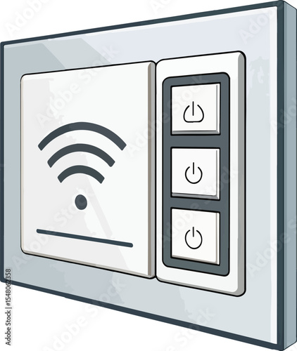 switch on a white background