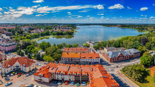 Fototapeta Naklejka Na Ścianę i Meble -  Ostróda-miasto położone na Mazurach na Pojezierzu Iławskim	