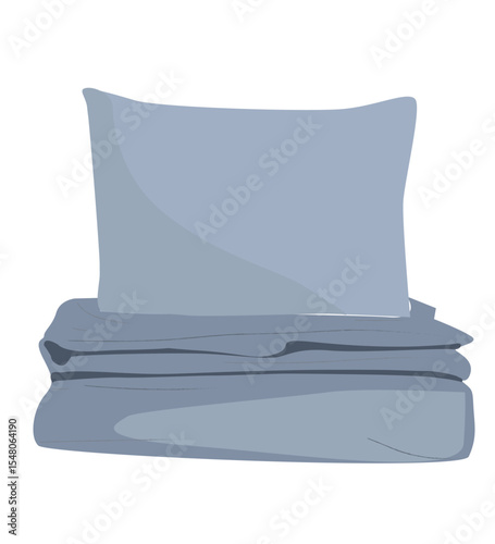blanket and pillow. Pillows, sheets, blankets.
