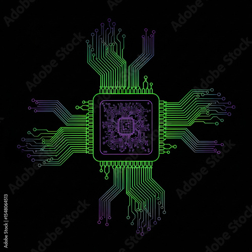 Tech Circuit Art