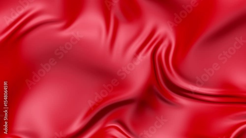 Liquid silk: Experience the beauty of red silk as it transforms into a captivating liquid-like substance, creating mesmerizing ripples and folds. A stunning 4K 3D animation.