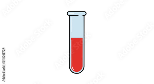 test tube isolated on white