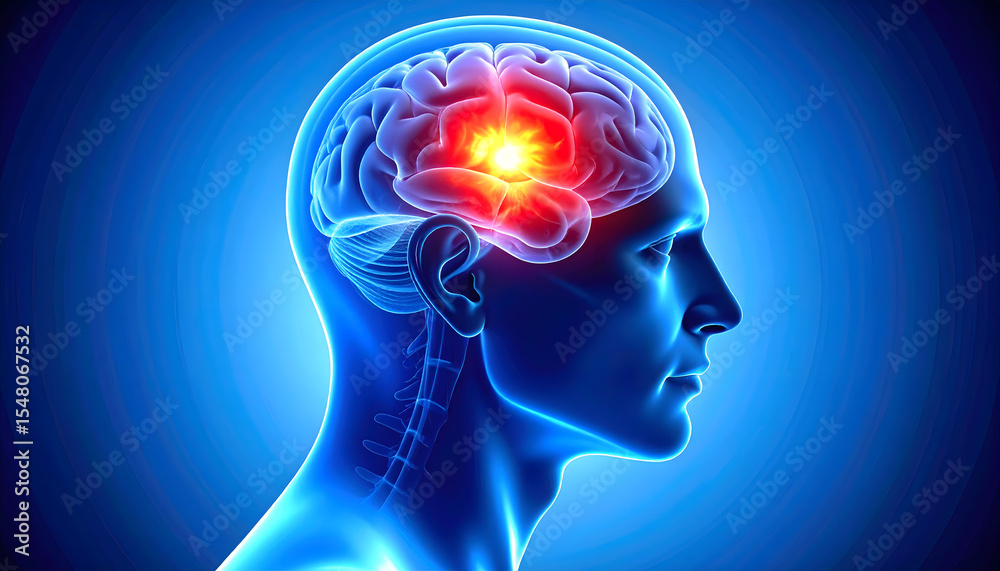 Fototapeta premium Headache & Migraine Concept 