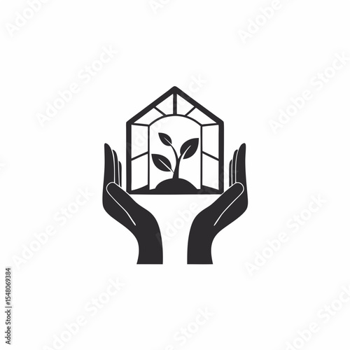 Hand-Held Greenhouse Icon