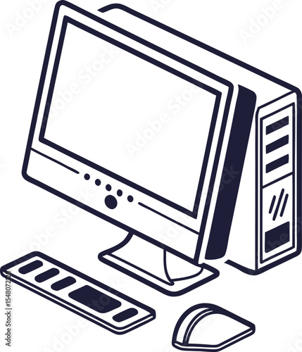 desktop computer monitor keyboard mouse design