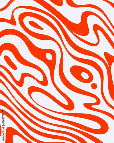 Abstract orange monochrome marble liquid acid poster pattern wave background layout banner copy space illustration textile print art