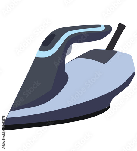 The electric iron.Modern minimalistic iron 