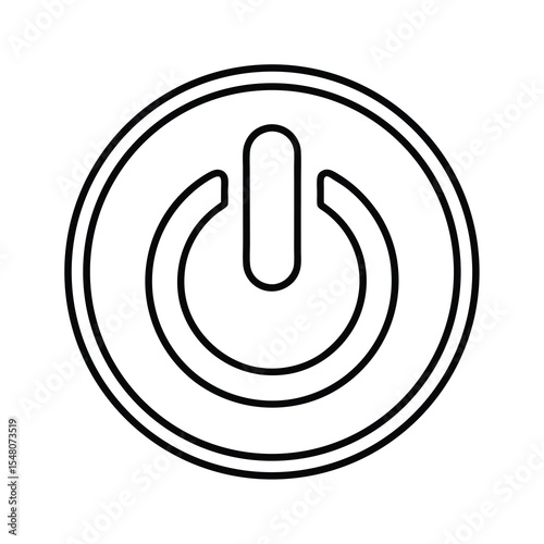 power button icon set switch on off symbol design