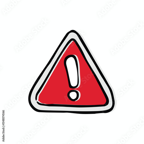 caution hazard hand drawn design