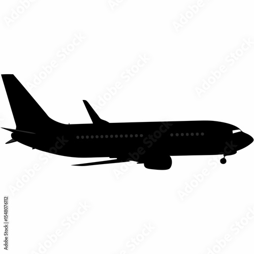 airplane on the white background
