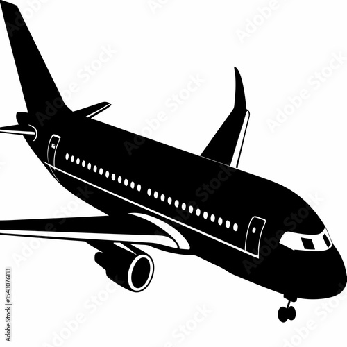 vector illustration of airplane