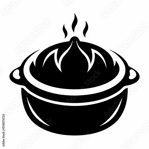 cooking pot vector illustration