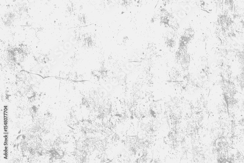 Grunge white concrete wall texture background. Modern distressed surface. Old masonry, plaster cracks, paint stains, cement grunge effect. Vector illustration for urban, industrial, vintage design