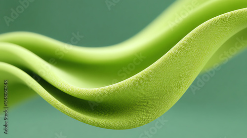 A close-up abstract of flowing green textures, showcasing the beauty and elegance found in nature's design.