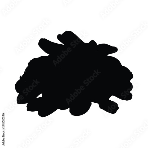 Fresh Ginger Root Pile Sliced Pieces Isolated Black Background Studio Shot vector
