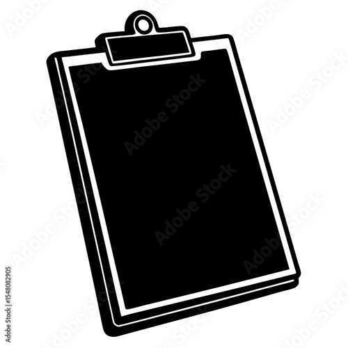 clipboard with blank paper