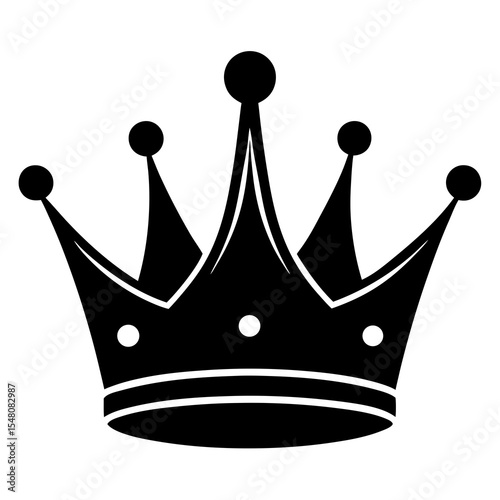 golden crown isolated on white background