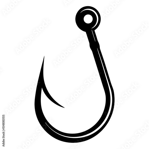 fishing hook vector illustration