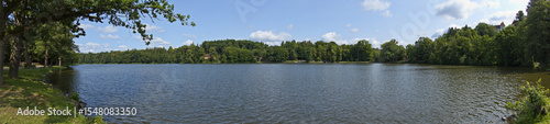 Wallpaper Mural Panoramic view of the pond in public park in Konopiste,Benesov,Central Bohemia,Czech republic
 Torontodigital.ca