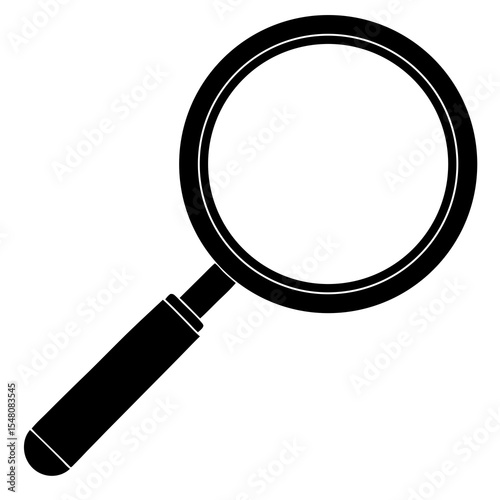 magnifying glass isolated on white