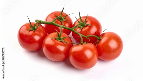 tomatoes on a white background