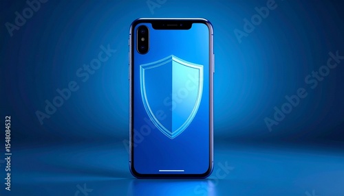 blue mobile phone