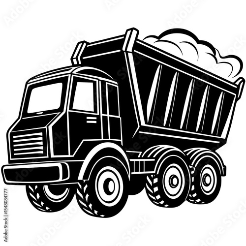 vector illustration of a truck